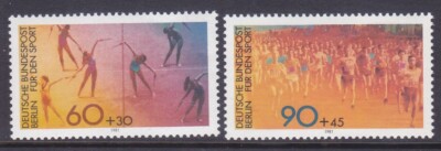 Germany Berlin 9NB180-81 MNH 1981 Sports Women's Gymnastic & Cross-Country Run