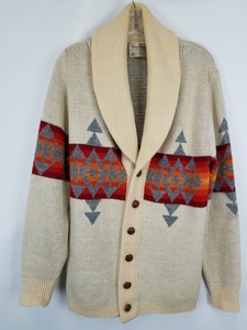 sz ivory cardigan southwestern pendleton wool