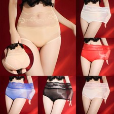 Women Ultra-thin Sheer Shiny Underwear Boxer Shorts See Through Brief Underpants