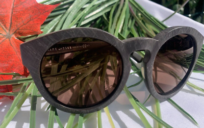 MARC JACOBS Sonnenbrille mit mattem holzähnlichem Rahmen + Etui und Tuch NEU!!!