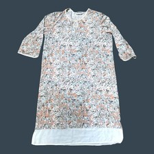 Anthony Richard s Floral Print 3/4 Sleeve Womens Nightgown Size M Vintage
