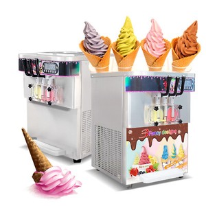 USA Kolice ETL Commercial/Party use Countertop 3 flavors Soft Ice Cream Machine