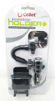 Cellet Phone Car Holder Mount USB Charging Port for Phones Up to 3.5 Inches Wide