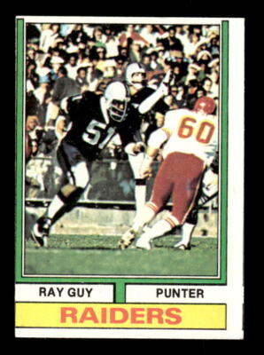 1974 Topps #219 Ray Guy RC - VG-EX - EXACT SCAN