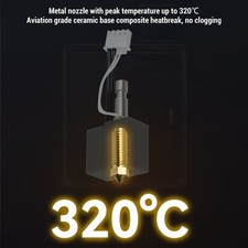 Hotend For S1 Hardened Steel Nozzle 3D Printer Extruder Print Head With 2