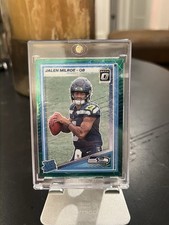 2025 Panini Donruss Optic - Rated Rookie Jalen Milroe #253 Green Hyper Prizm (RC