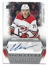 19-20 Upper Deck Signature Sensations Lucas Wallmark SS-LW