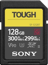 Sony 128GB UHS-II Tough G-Series SD Card R300 / W299 NEW