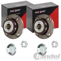 2X Maxgear RADLAGER-SATZ Hinten Passend FÜR CitroËN C2 C3 Peugeot 1007 206