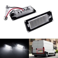 2 LED Kennzeichenbeleuchtung 06+ FüR Fiat Citroen Jumper Relay Peugeot Boxer