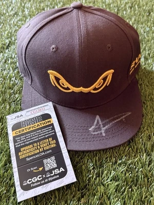 SAN DIEGO PADRES JACKSON MERRILL AUTOGRAPHED RARE SGA HAT JSA AUTHENTICATED - Image 1 of 3