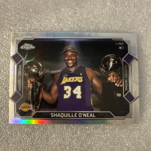 SHAQUILLE O'NEAL 2025-26 TOPPS CHROME UPDATE MOMENT IN TIME REFRACTOR Q3464