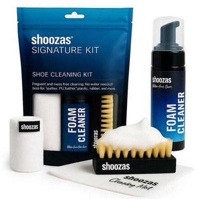 Shoe Cleaning Foam Cleaner Kit, Waterproof Mat, Brush and Micro...