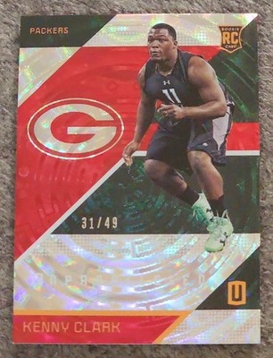 Kenny Clark /49 (RC) - 2016 Panini Unparalleled Red Rookie #177 Cowboys Packers