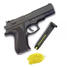 Toy Mouser Gun Free 8 Reusable BB Bullets Complete Mouser Air Pistol