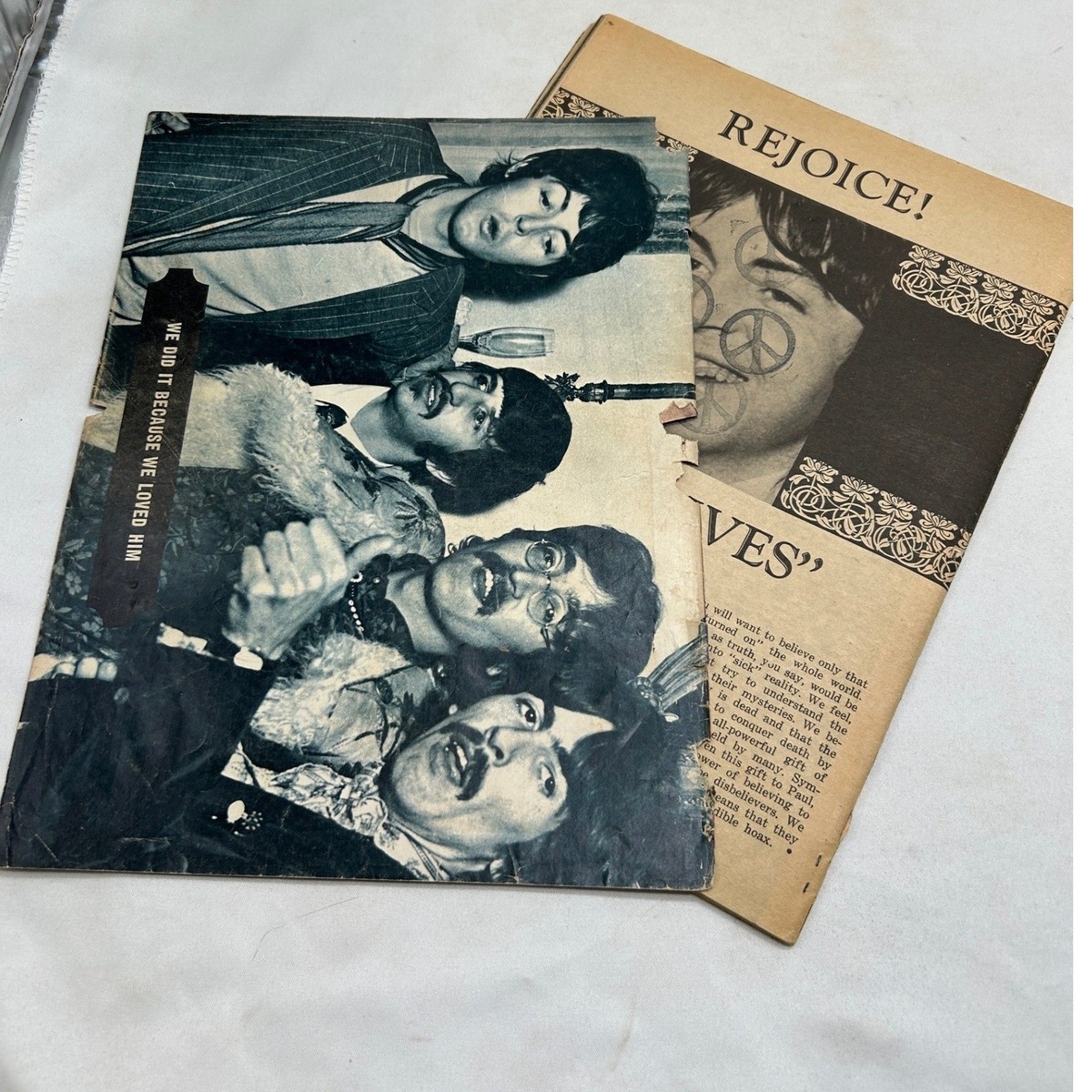 1969 Paul McCartney Dead Hoax Magazine Beatles READ AS-IS Detached