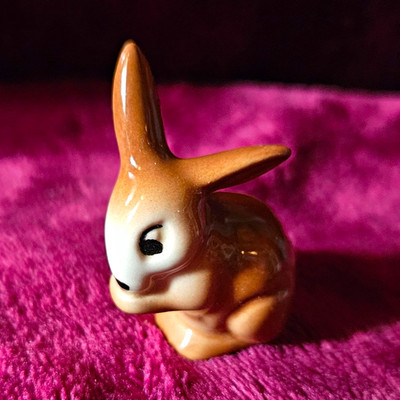 Goebel Vintage Ceramic Bunny Figurine Rabbit Collectible Trinket West Germany