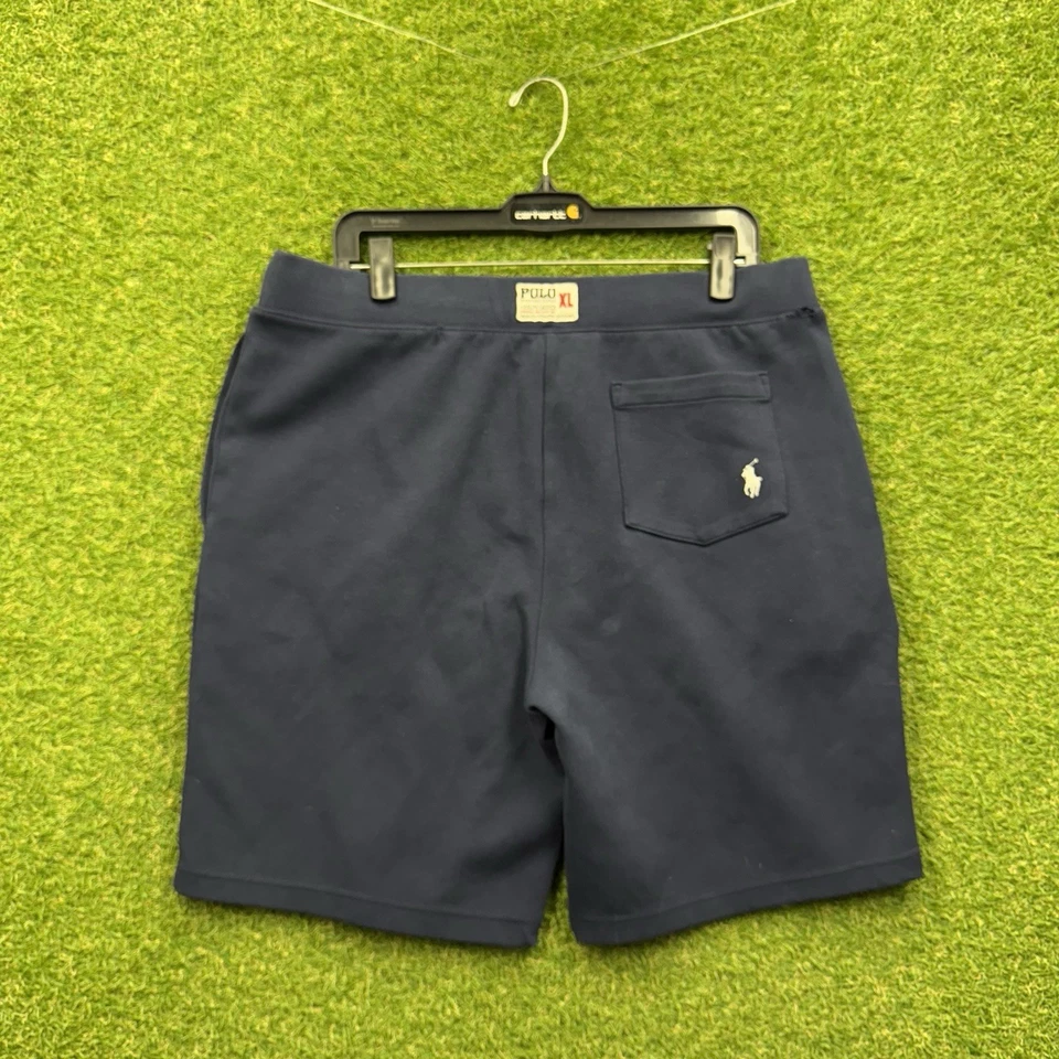 Polo Ralph Lauren Shorts Mens XL Athletic Dept Basketball Gym Sweatshorts Blue - Image 2 of 4
