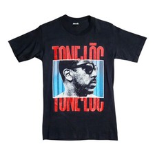 Camiseta de rap vintage tono Loc Wild Thing años 80 doble cara talla pequeña