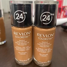 2x Revlon Colorstay 24HR Foundation Normal/Dry 400 CARAMEL SPF20 sealed New