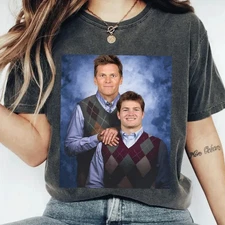 Tom Brady Drake Maye Step Brothers Football T-Shirt AN64845