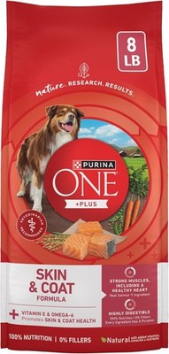 Purina ONE Natural, Sensitive Stomach Dry Dog Food, +Plus Skin & Coat Formula -