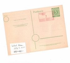 Ganzssache Lokal Hamm. OPD roter Kastenstempel &bdquo;Geb&uuml;hr bezahlt 7&ldquo;