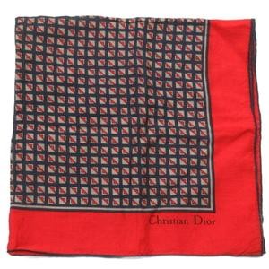Christian Dior Large Scarf Red Aa Women'S Authentic thumbnail 4