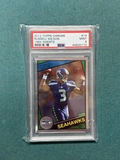 2012 Topps Chrome Russell Wilson 1984 Insert Rookie Card #14 PSA 9 Seahawks. rookie card picture