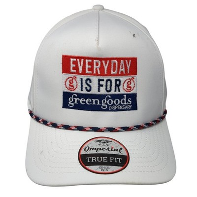 Everyday Is For Green Goods Dispensary Snapback Hat White One Size