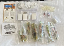 Mighty Bite Fishing Lure Kit: Lures, Hooks, Weights, Instructions