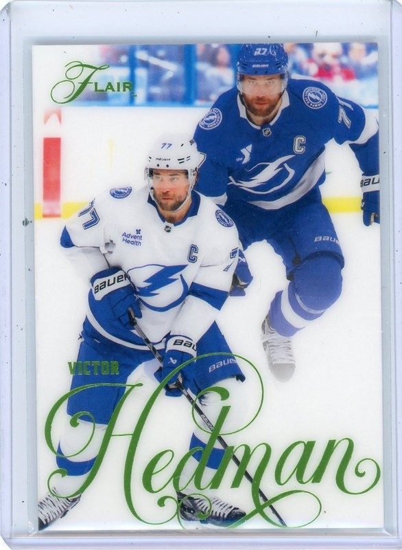 2025-26 Flair Hockey GREEN PARALLEL #131/349 Tampa Bay Lightning Victor Hedman