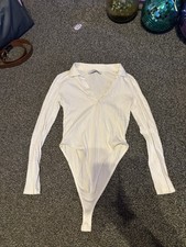 White Long Sleeve Bodysuit
