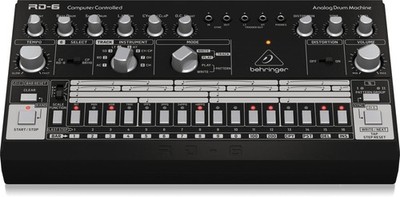 Behringer Rhythm Designer RD-6-BK Analog Black Drum Machine With 8