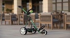 Electric Folding Golf Caddy Trolley 18-36 Hole Lithium Battery High Torque Motor