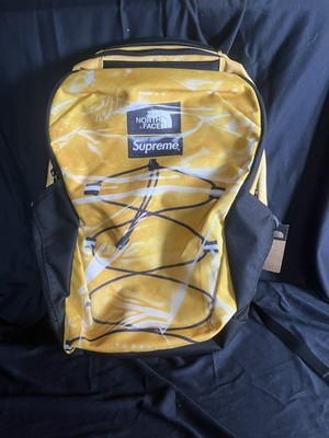 Supreme The North Face Printed Borealis Trompe L'oeil Backpack Yellow SS23