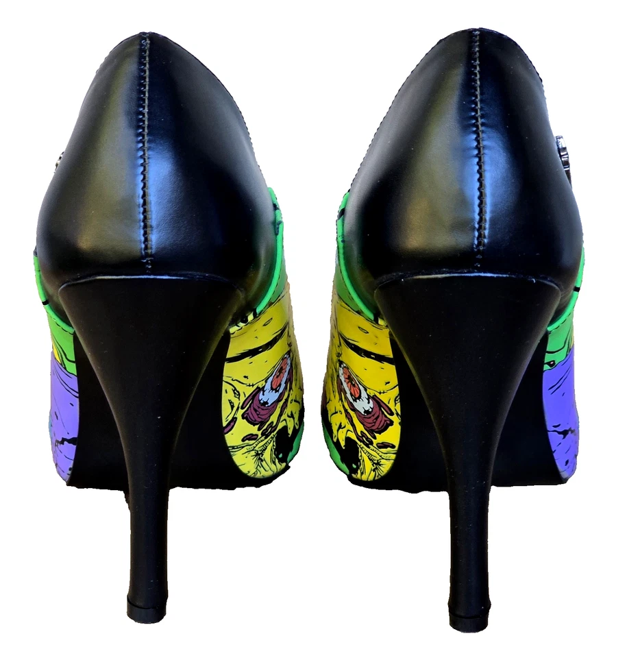 Bombas de salto Demonia Zombie 03 gótico/punk 4,3/4" tamanho 8,5 - Imagem 4 de 4