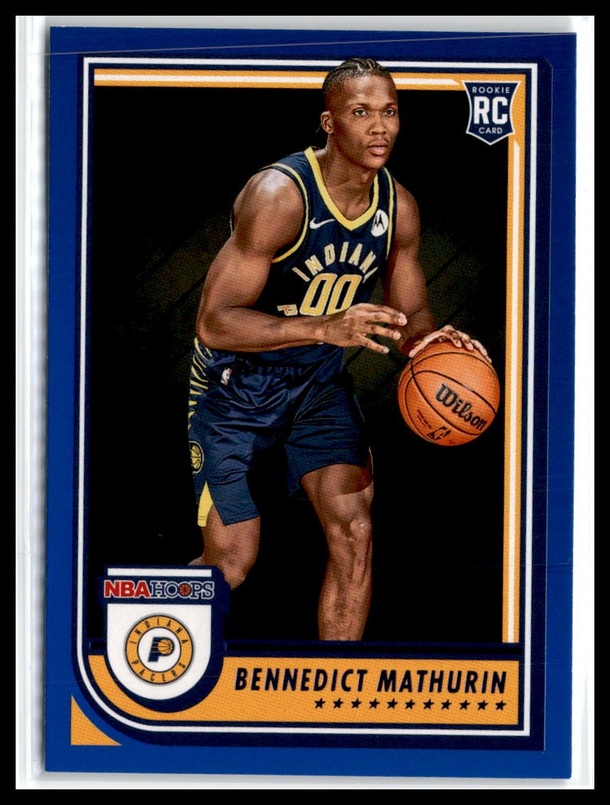 Bennedict Mathurin 2022-23 Hoops Blue #236 RC Rookie Indiana Pacers