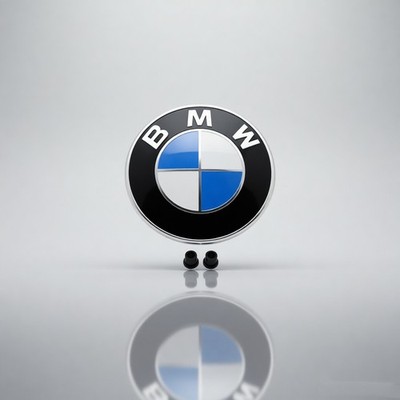 Kofferraum Heckklappe Emblem + Tüllen für BMW 82MM Blau Weiß 3er 5er
