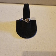 925 Sterling Silver Citrine Ring Size 8