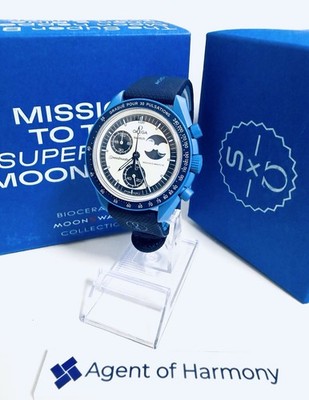 Swatch x OMEGA Mission to The Super Blue Moonphase SO33N700 mit Box neuwertig