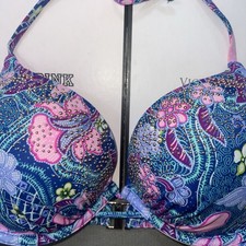 Rare Victoria  s Secret 34C Bombshell Bikini Super Push Up Padded Add 2 Cup Size