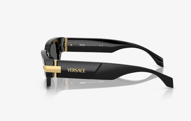 NEW VERSACE VE4465 GB1/87 SQUARE MOD 4465 BLACK VE4465 UNISEX