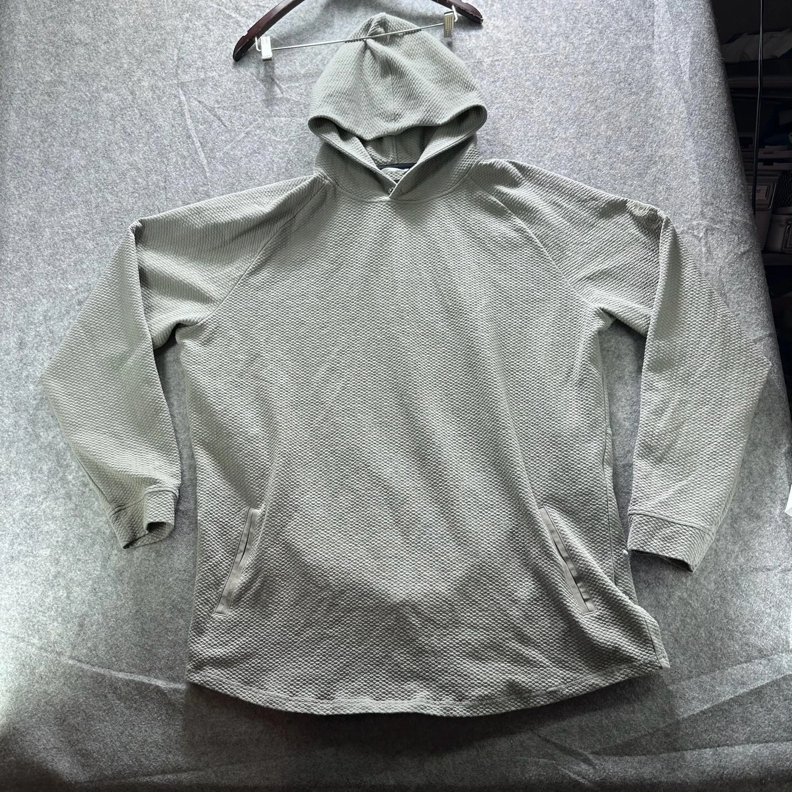 Swannies Hoodie Mens 4XL Gray Pullover Thermal Snap Pockets Sundt Warehouse