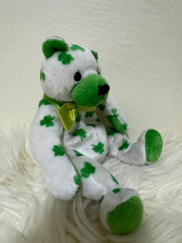 TY Beanie Baby “CLOVER” The Irish Lucky Bear DOB March 2001 RETIRED VINTAGE RARE