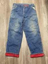AS IS True Vintage Montgomery Ward Jeans Men's 38 Quilt Lined USA 70s 80s