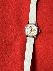 Vintage Ingersoll Mickey Mouse Watch, 1950s . mechanical, hand wind, Runs