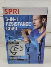 SPRI Resistance 3-in-1 Cord NEW 3 Levels Exercise Fitness Band