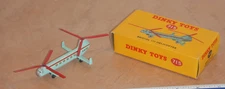 ORIGINAL DINKY TOYS BRISTOL 173 HELICOPTER #715, WITH BOX, ENGLAND BY MECCANO