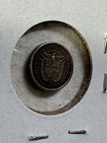 1904 Panama 2-1/2 Centesimos Tiny Silver Coin Low Mintage Panama Pill - 第 6/8 張圖片